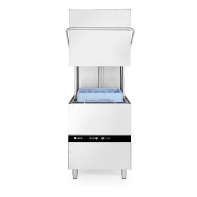 Myčka nádobí s odsavačem par - elektricky ovládaná, HENDI, Kitchen Line, 400V/8600W, 750x880x(H)1412mm | 231340